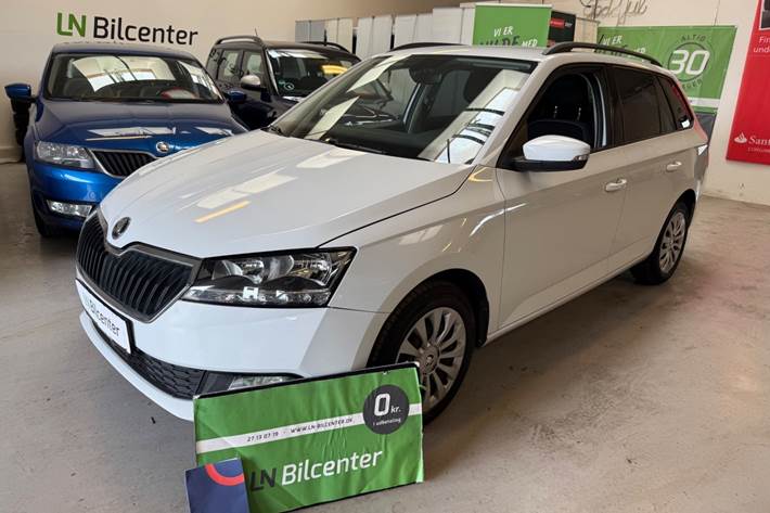 Hvid Skoda Fabia fra 2020