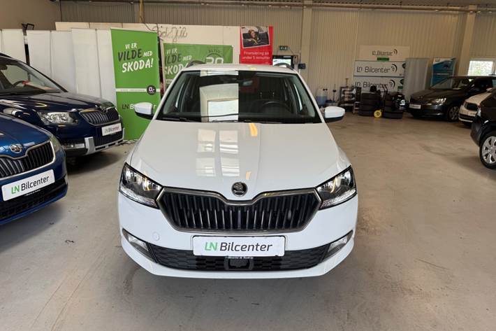 Hvid Skoda Fabia fra 2020