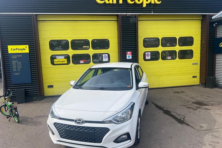 Hvid Hyundai i20 fra 2018