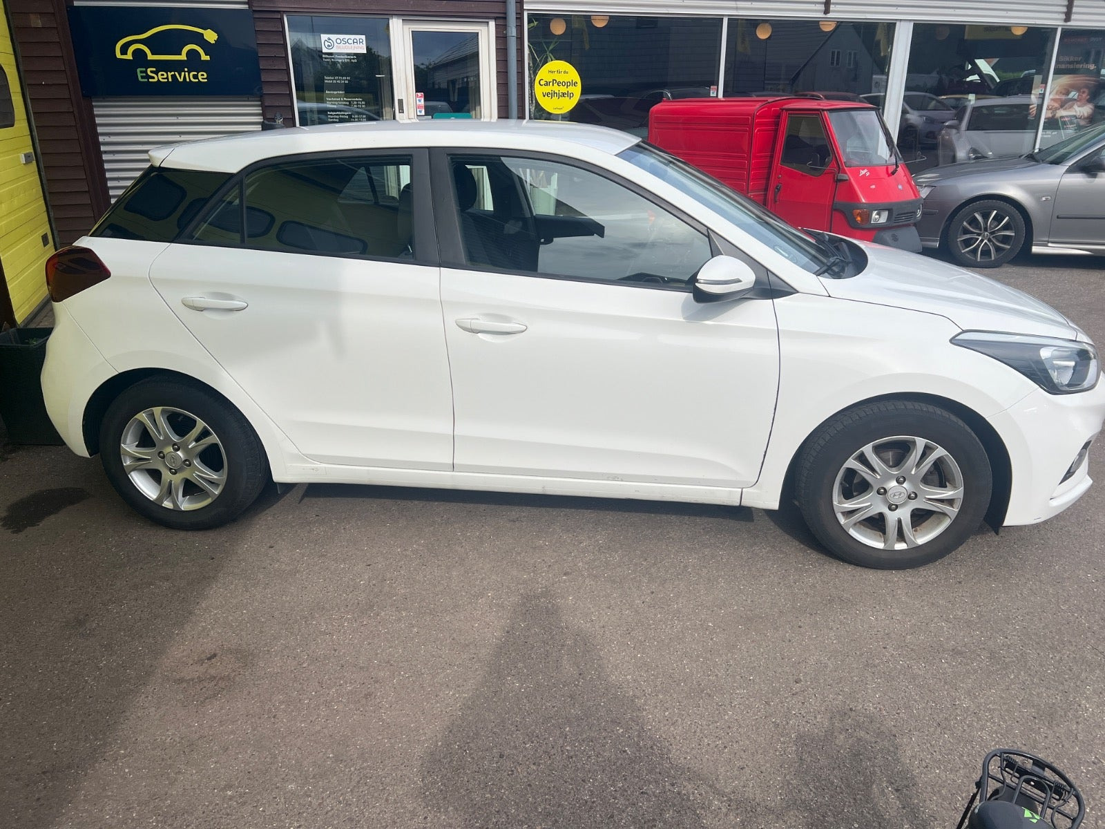 Hvid Hyundai i20 fra 2018