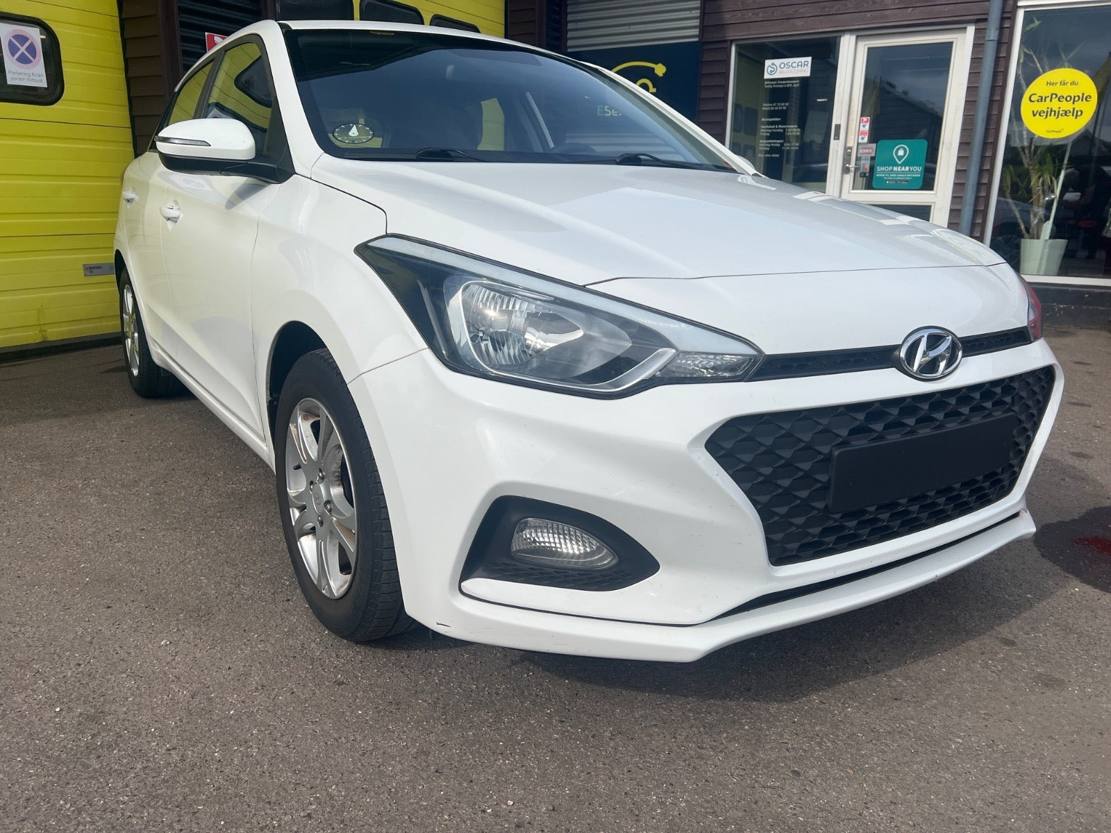 Hvid Hyundai i20 fra 2018