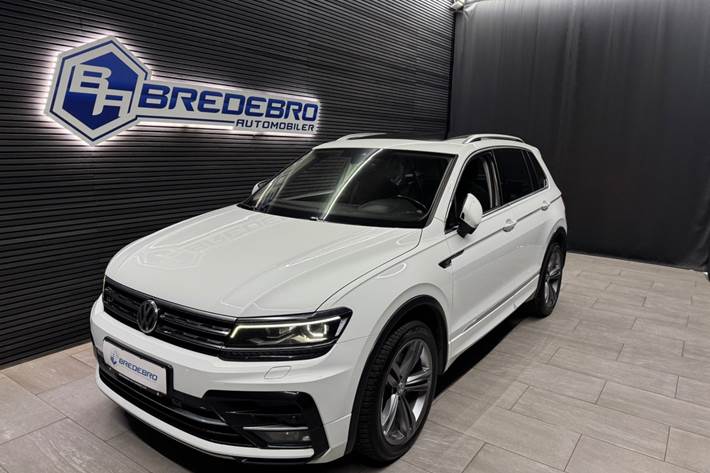 Hvid VW Tiguan fra 2017