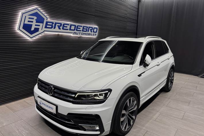 Hvid VW Tiguan fra 2016