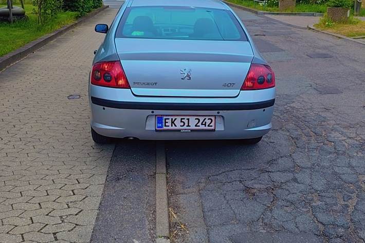 Sølv Peugeot 407 fra 2005
