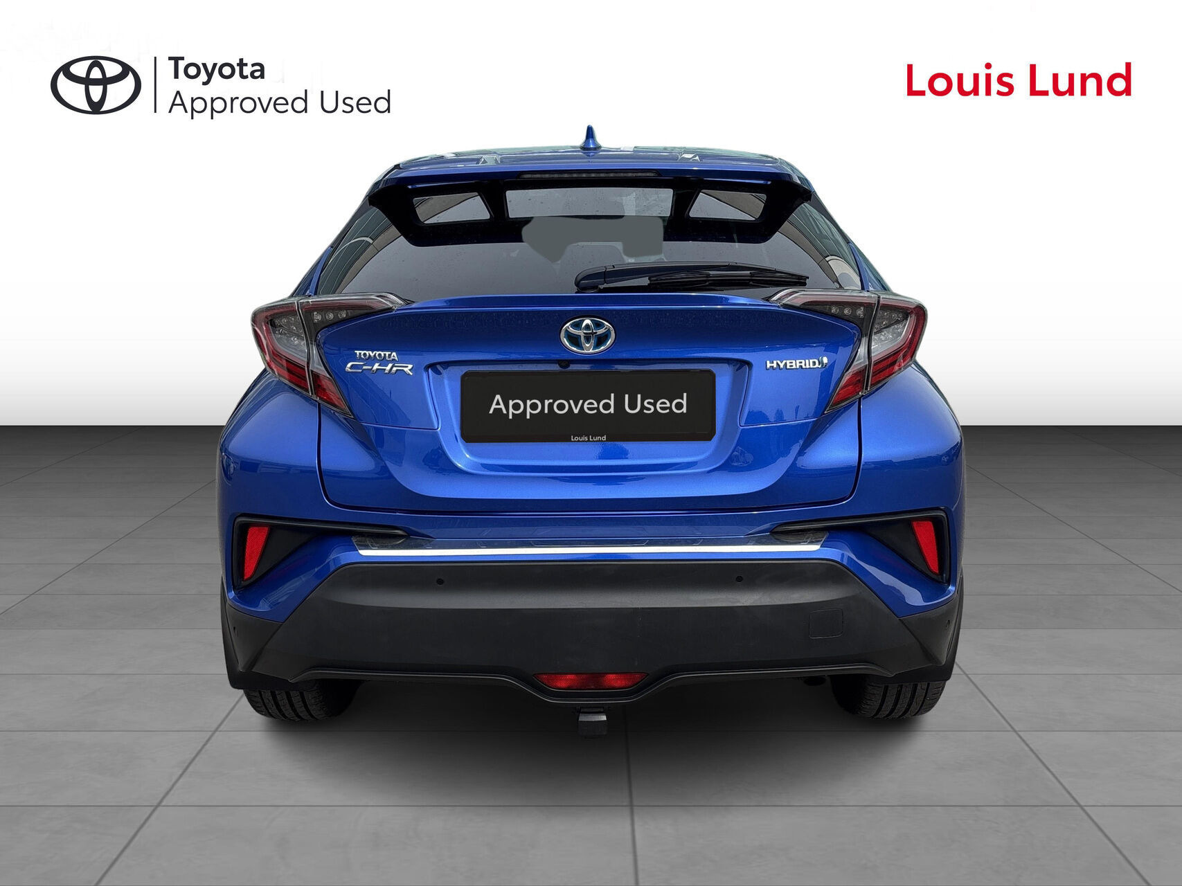 Blå Toyota C-HR fra 2019