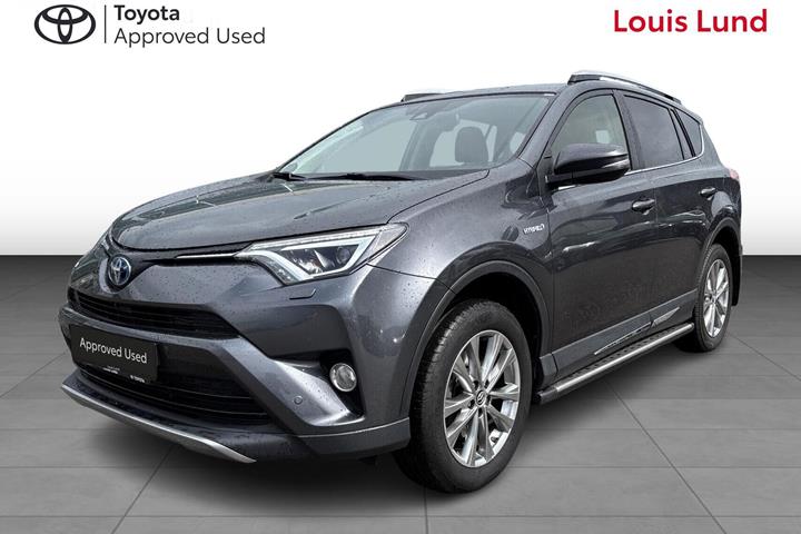Grå Toyota RAV4 fra 2018 set udefra