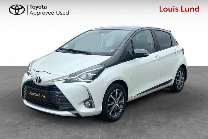 Hvid Toyota Yaris fra 2019
