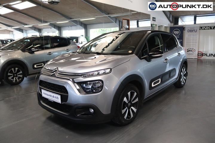 Grå Citroën C3 fra 2021 set udefra