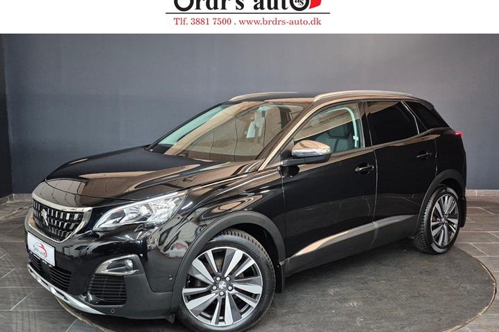 Sort Peugeot 3008 fra 2019 set udefra