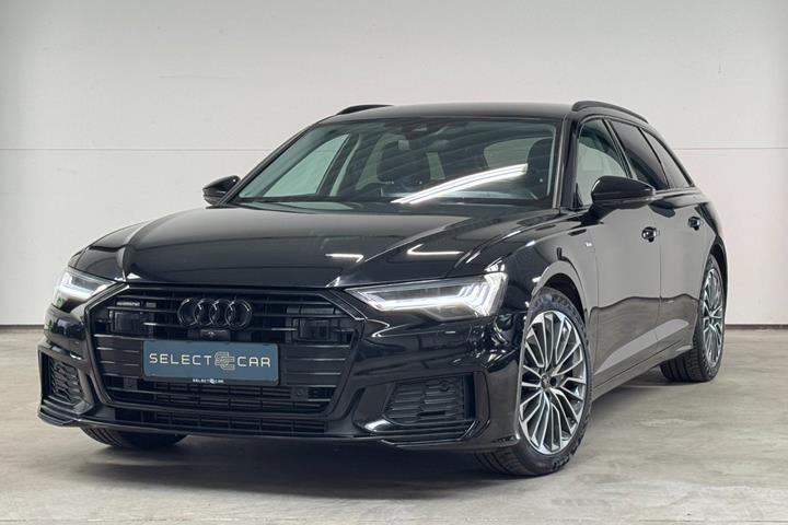 Sort Audi A6 fra 2023 set udefra