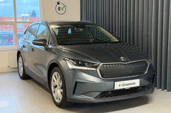 Grå Skoda Enyaq fra 2021