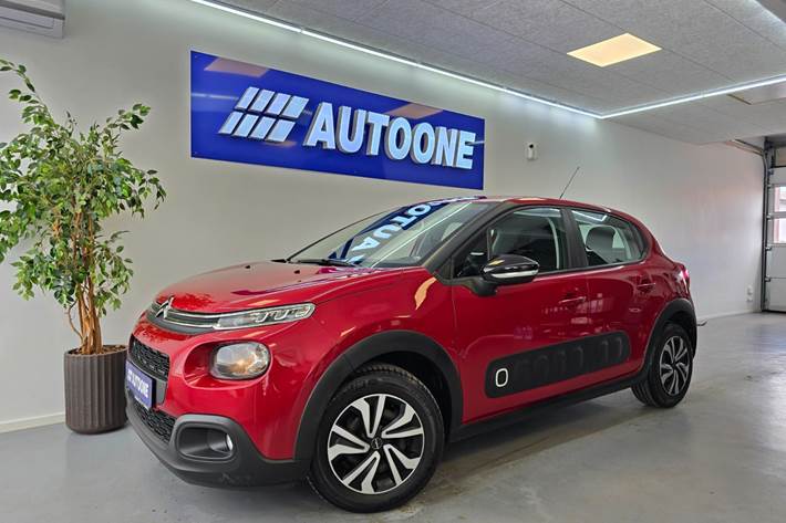 Grå Citroën C3 fra 2017 set udefra