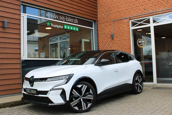 Hvid Renault Megane E-Tech fra 2024