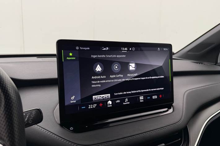 Hvid Skoda Enyaq fra 2022