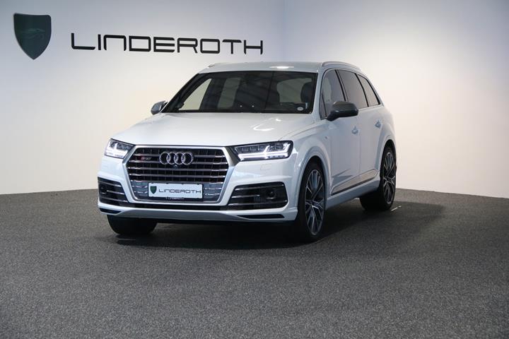 Hvid Audi SQ7 fra 2017 set udefra