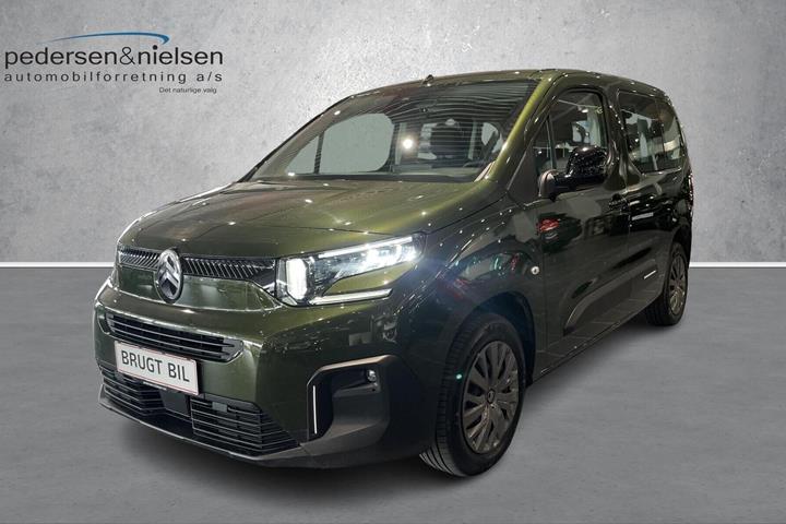 Grøn Citroën ë-Berlingo fra 2025 set udefra