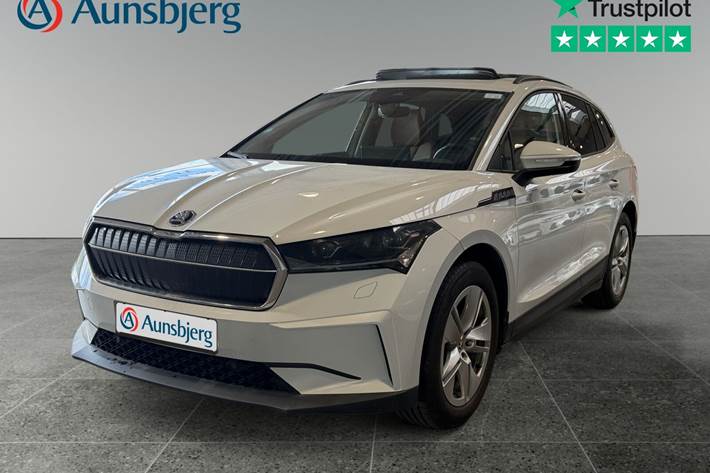 Hvid Skoda Enyaq fra 2022