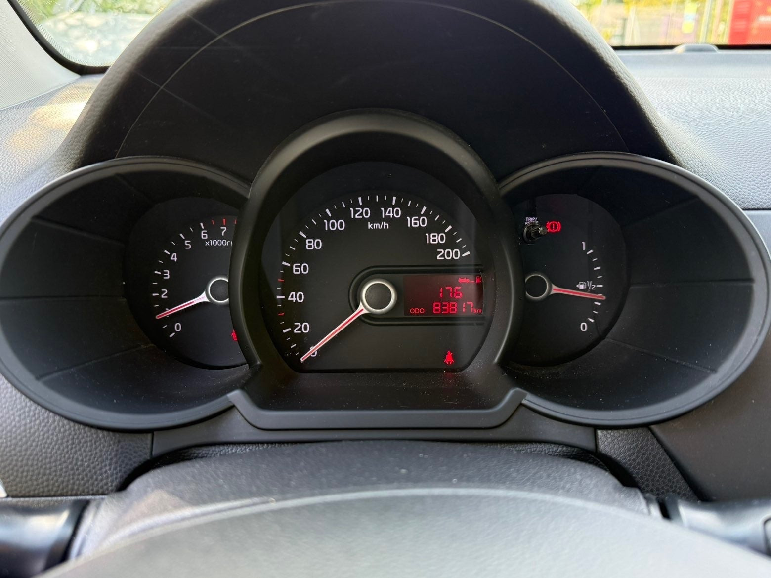 Grøn Kia Picanto fra 2014