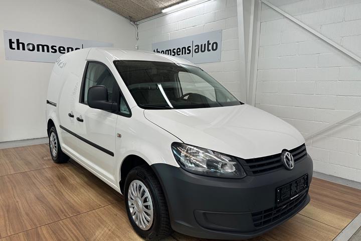 Hvid VW Caddy fra 2012