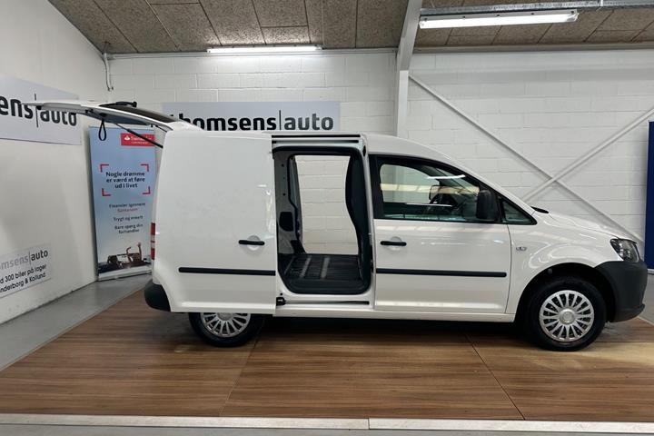 Hvid VW Caddy fra 2012