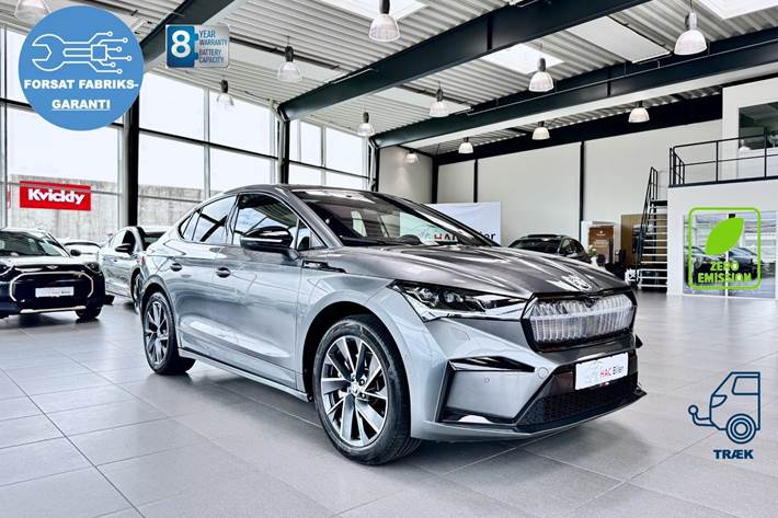 Grå Skoda Enyaq fra 2025