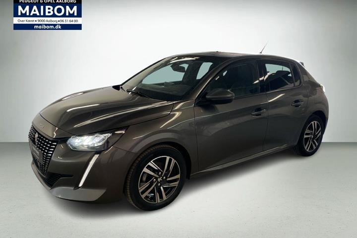 Grå Peugeot 208 fra 2020 set udefra