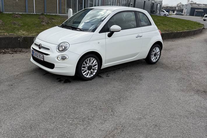 Hvid Fiat 500 fra 2016