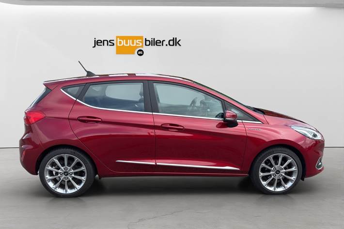 Rød Ford Fiesta fra 2019