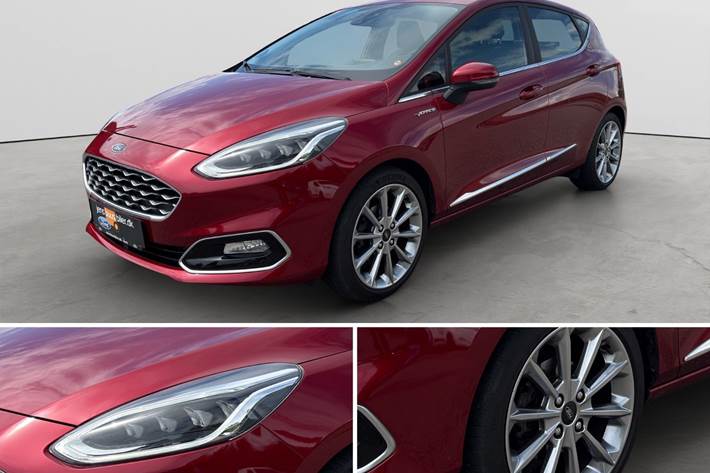 Rød Ford Fiesta fra 2019
