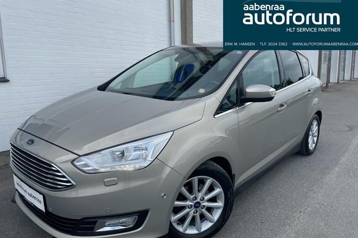 Gul Ford C-MAX fra 2017 set udefra