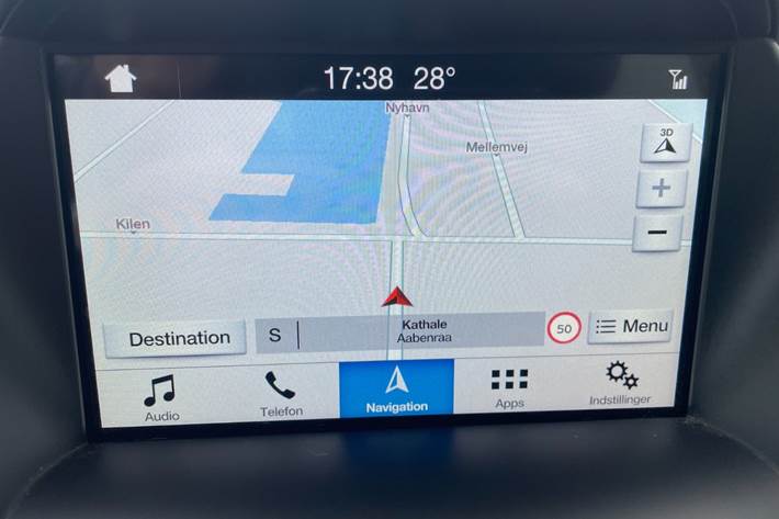 Gul Ford C-MAX fra 2017