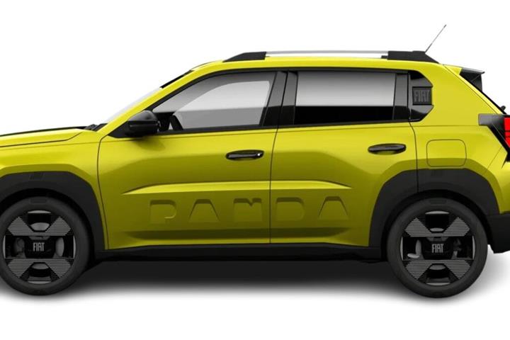 Gul Fiat Grande Panda E fra 2025