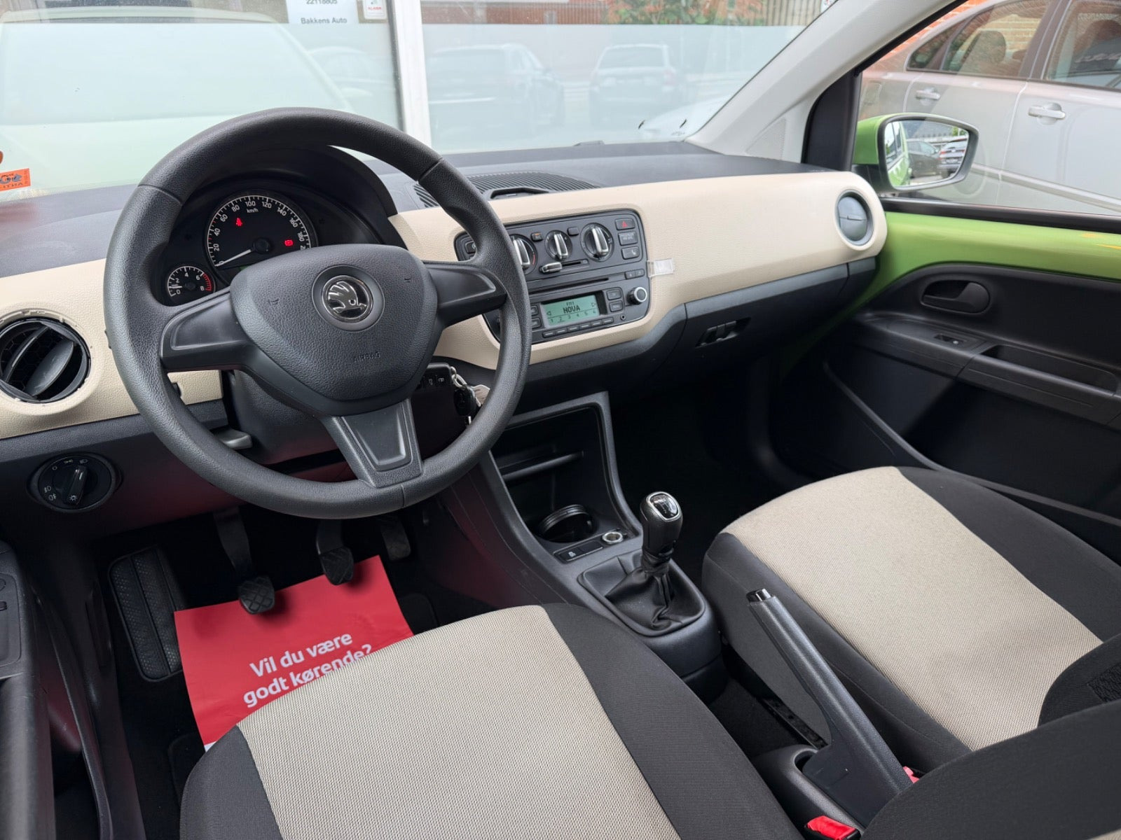 Grøn Skoda Citigo fra 2014
