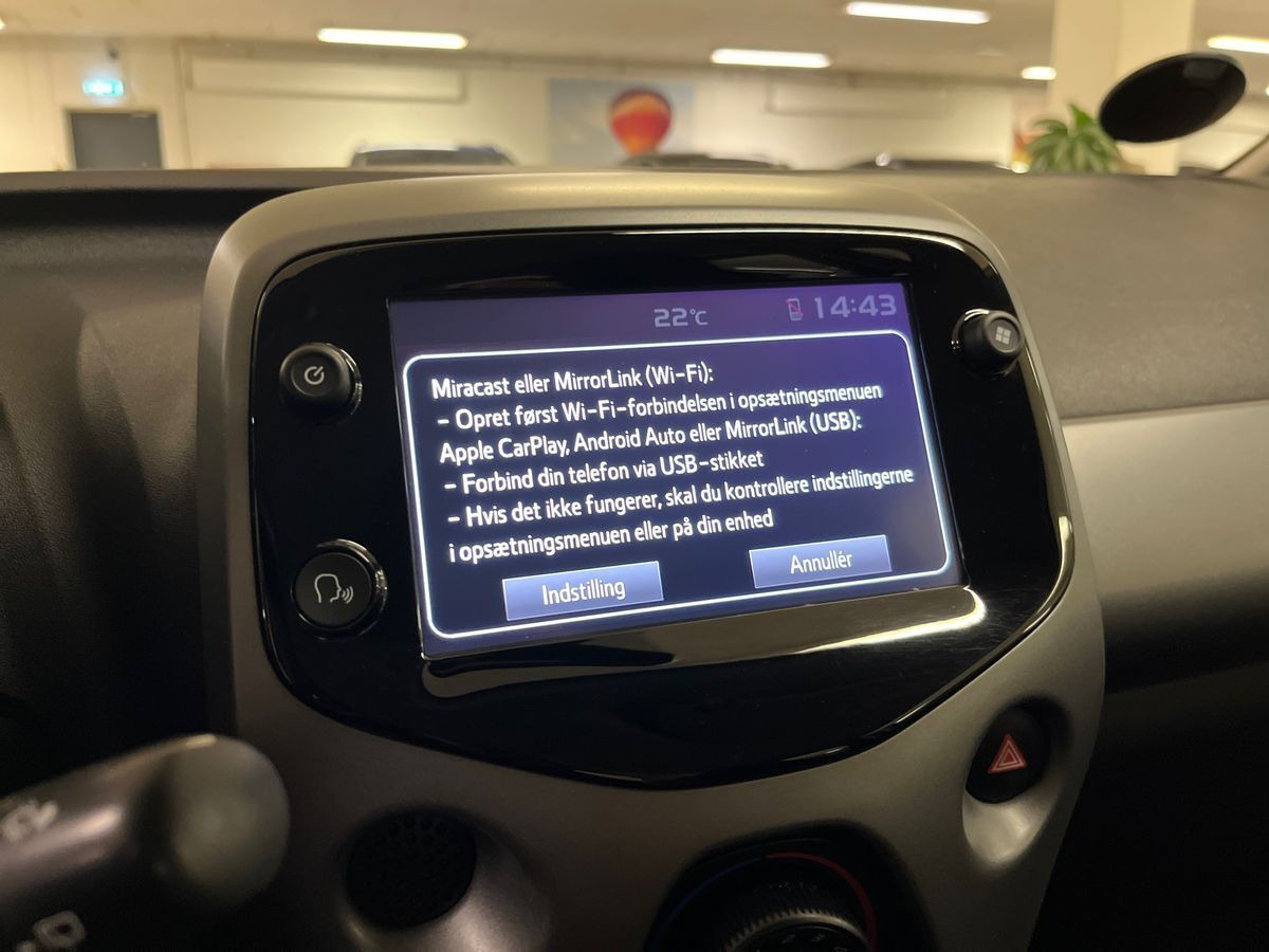 Hvid Toyota Aygo fra 2019