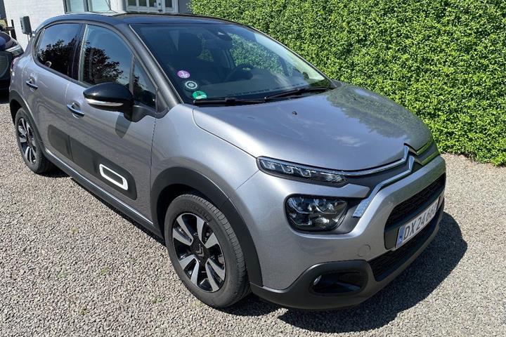 Grå Citroën C3 fra 2023 set udefra