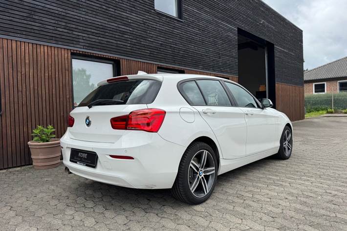 Hvid BMW 120d fra 2016