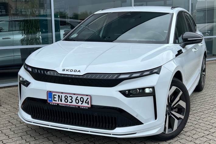 Hvid Skoda Enyaq fra 2026