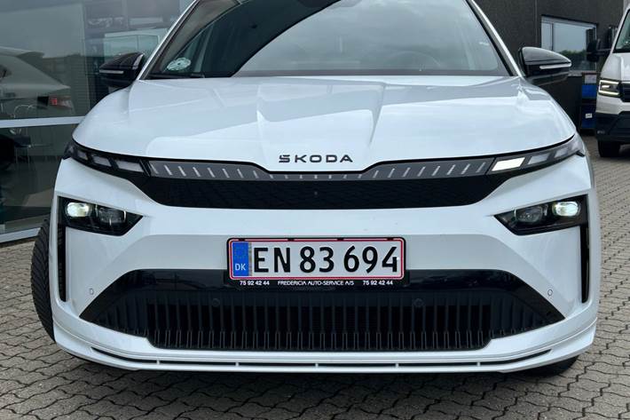 Hvid Skoda Enyaq fra 2026