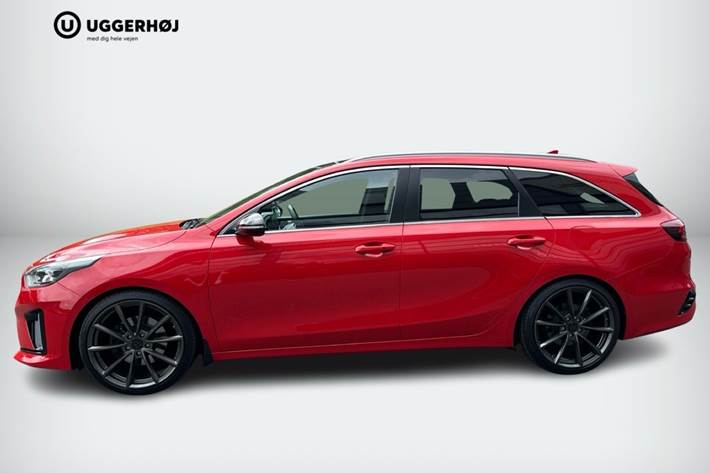 Rød Kia Ceed fra 2019