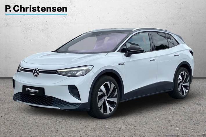 Hvid VW ID.4 fra 2021 set udefra