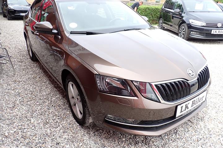 Brun Skoda Octavia fra 2019