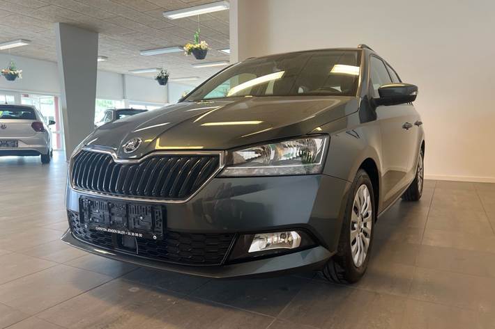 Grå Skoda Fabia fra 2021