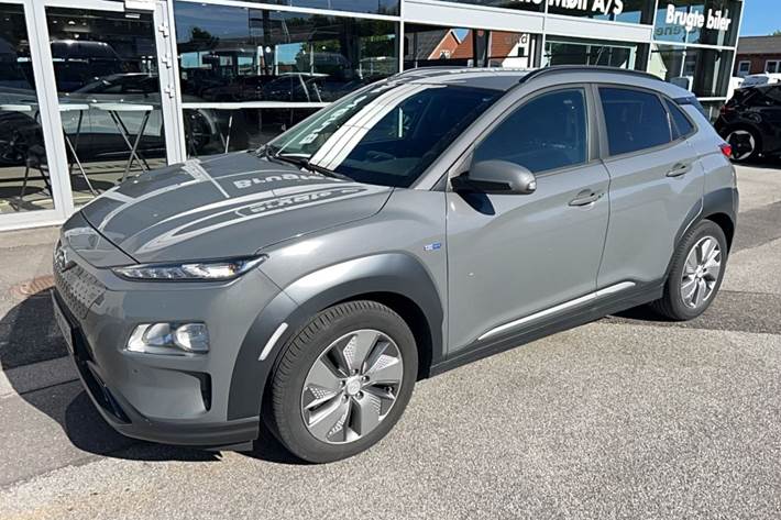 Grå Hyundai Kona fra 2019