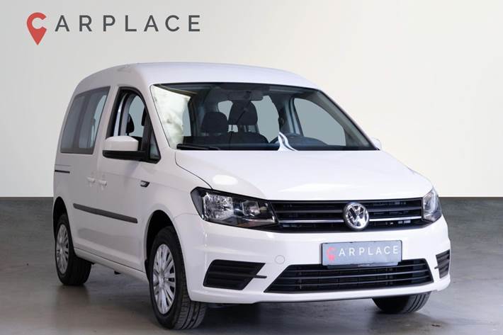 Hvid VW Caddy fra 2020
