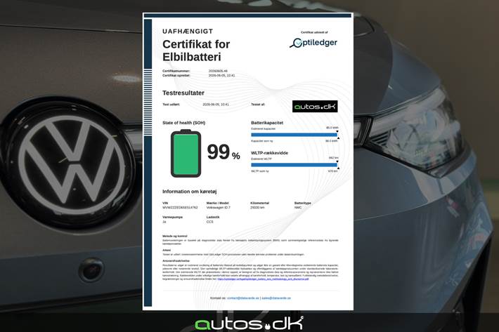 Blå VW ID.7 fra 2025