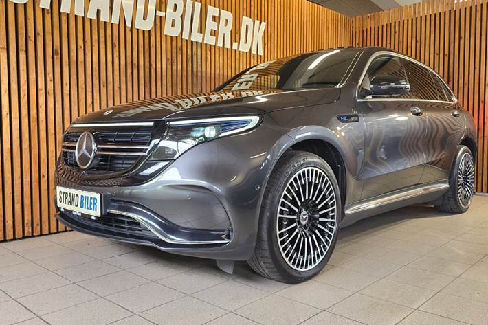 Grå Mercedes EQC400 fra 2021