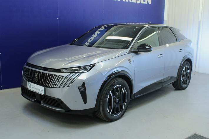 Sølv Peugeot e-3008 fra 2025