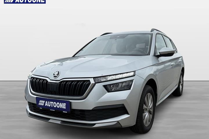 Sølv Skoda Kamiq fra 2021 set udefra