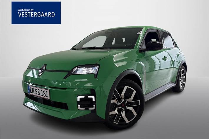 Grøn Renault 5 E-Tech fra 2025