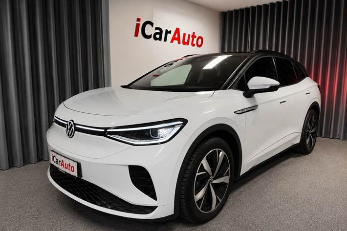 Hvid VW ID.4 fra 2021 set udefra